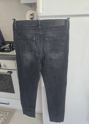 Gri Kemerli erkek Denim Pantolon