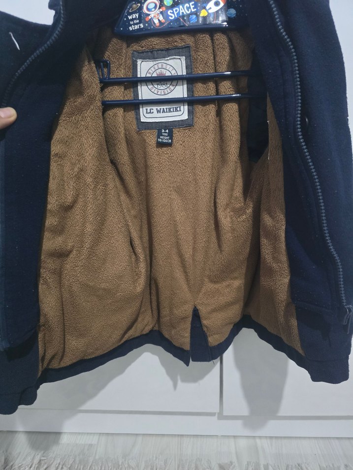 Erkek Çocuk Düğmeli Koyu lacivert Ceket - Görsel 3