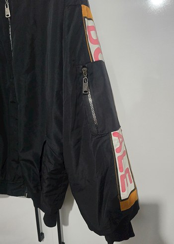 Siyah Fermuarlı erkek Street Wear Ceket - Görsel 3