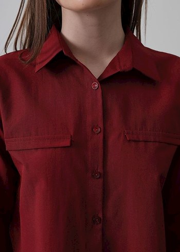 Zara Bordo Gömlek