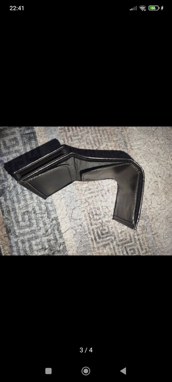 Siyah Minimalist Erkek Cüzdanı - Görsel 2