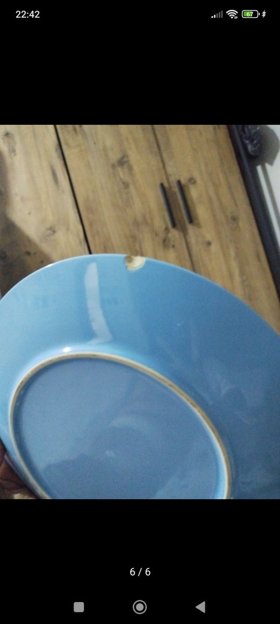 Beyaz Desenli Yemek Tabağı - Görsel 4