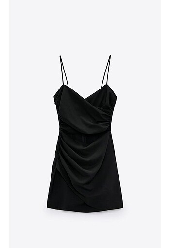xs Beden siyah Renk Zara Pencere Detay Elbise