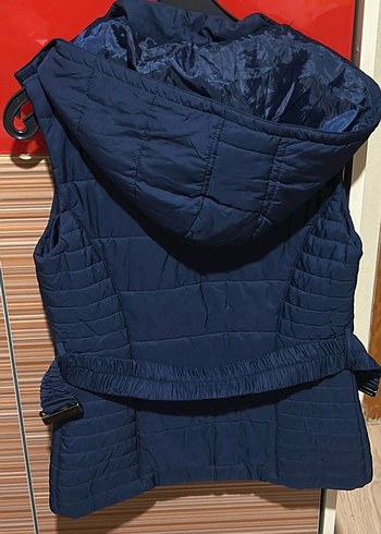 Limon Company Koyu Mavi Fermuarlı Kadın Yelek - Görsel 3