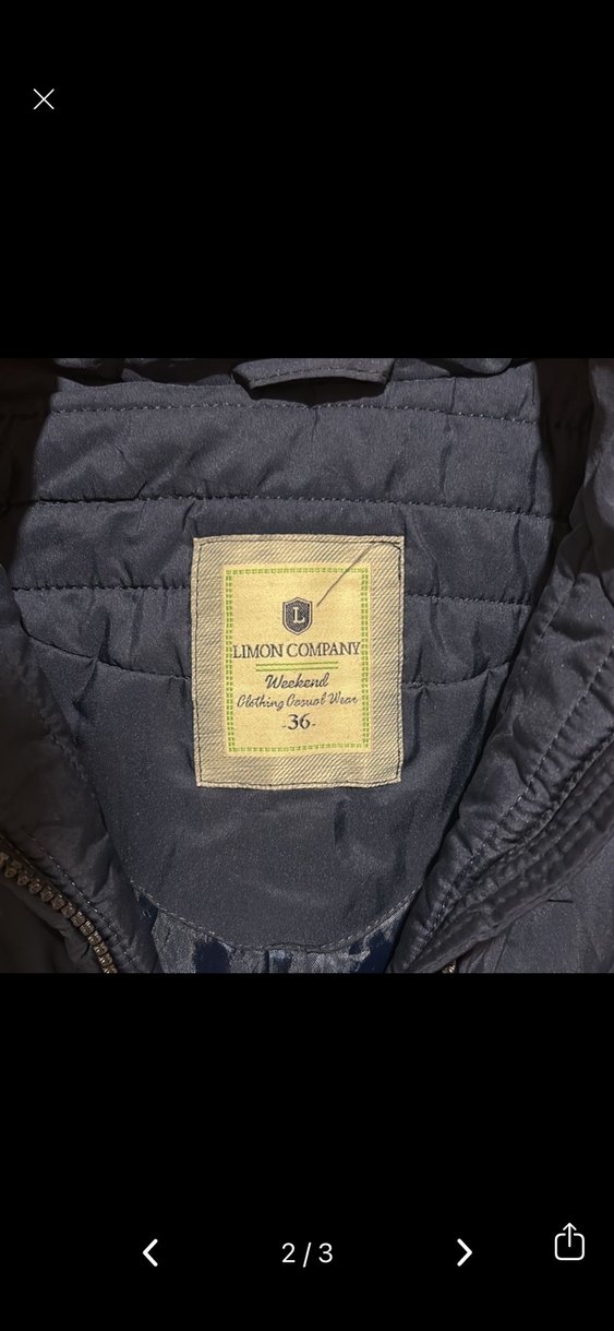 Limon Company Koyu Mavi Fermuarlı Kadın Yelek - Görsel 2