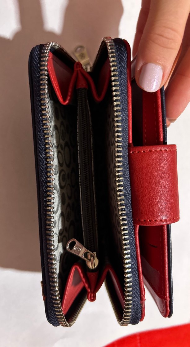 Cengiz Pakel Kırmızı Detaylı Kadın Deri Cüzdan - Görsel 4