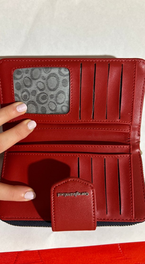 Cengiz Pakel Kırmızı Detaylı Kadın Deri Cüzdan - Görsel 2