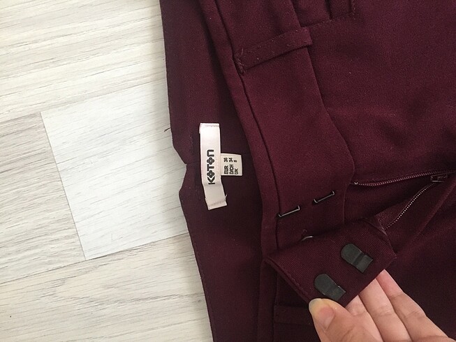 Koton Koton bordo kumaş pantolon
