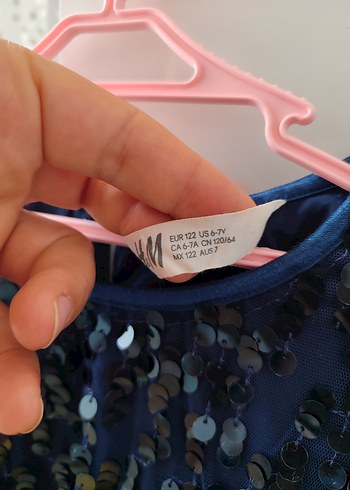 H&M Kız Çocuk Renkli Pullu Elbise
