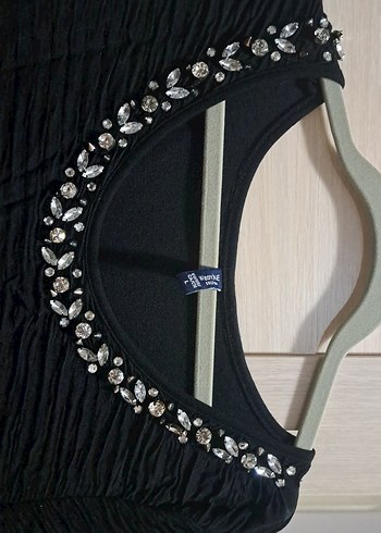 Uzun Kollu Siyah Piliseli Triko Elbise - Görsel 2