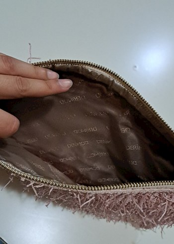 Derimod Bej Nakışlı Kadın El Çantası