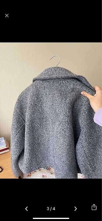 l Beden zara kaşe crop kaban