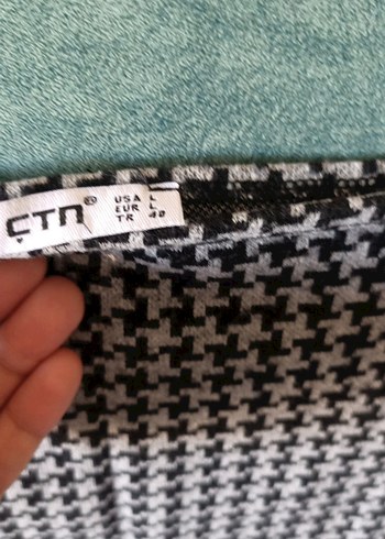 Gri Desenli Uzun Kollu elbise - Görsel 2