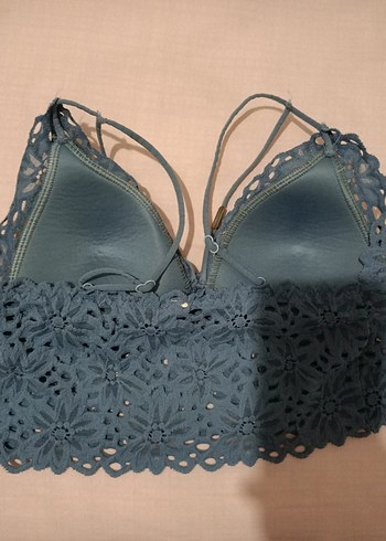 s Beden Mavi Nakışlı Bohem Kadın Bralet