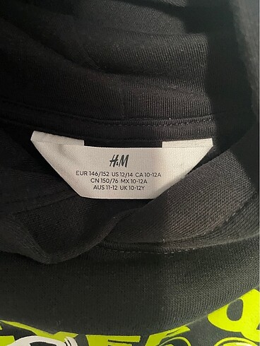 12-13 Yaş Beden Erkek Çocuk Sweatshirt