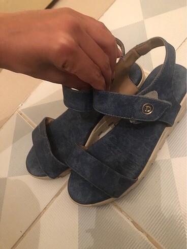 Zara Mavi sandalet