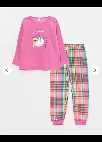 LC Waikiki Kız çocuk polar pijama takimi