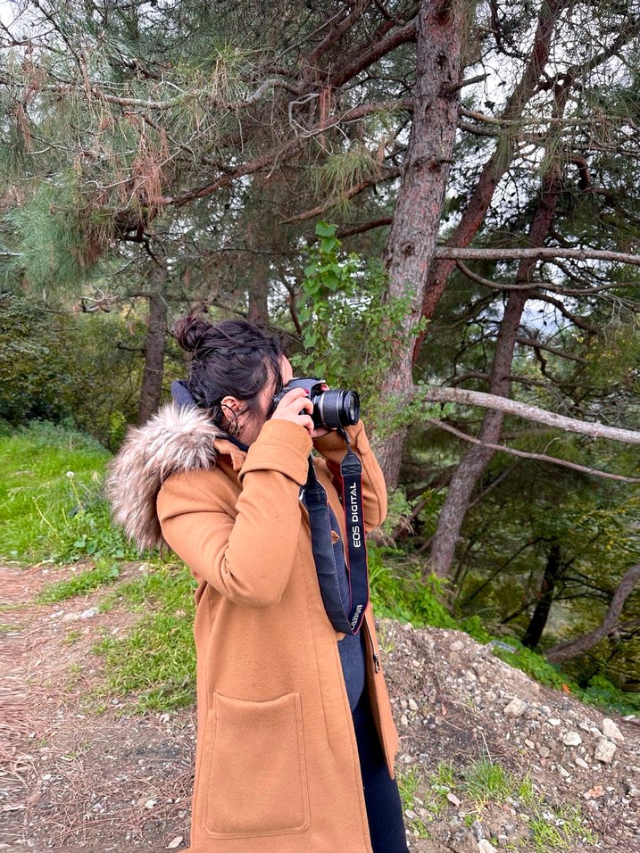 Kahverengi Kadın Kapüşonlu Puff Mont - Görsel 4