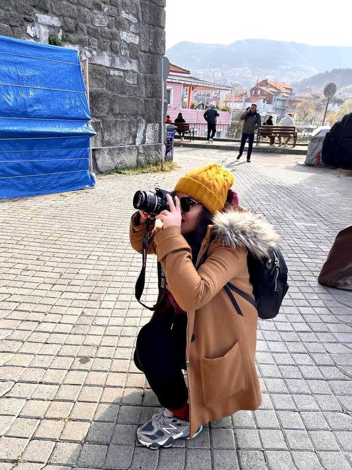 Kahverengi Kadın Kapüşonlu Puff Mont - Görsel 3