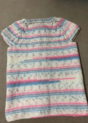 Örgü bebek yeleği - Görsel 3