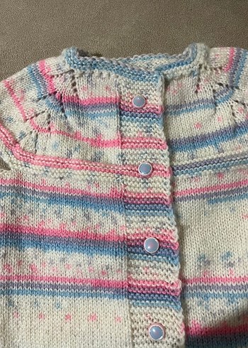 Örgü bebek yeleği - Görsel 2