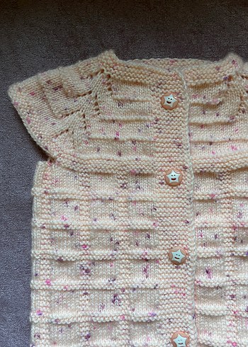 El Örgüsü Bebek Yeleği - Görsel 2