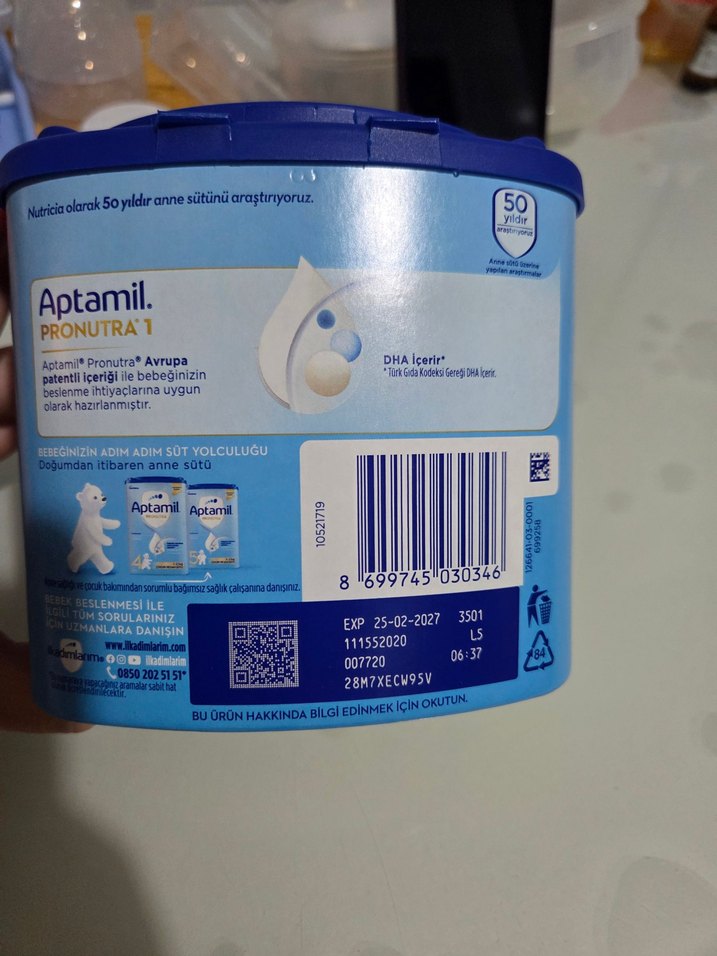 Aptamil Pronutra Bebek Sütü 350g 0-6 Ay - Görsel 2