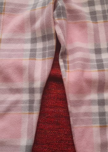 Pembe Ekose Kız Çocuk pijama alt - Görsel 3