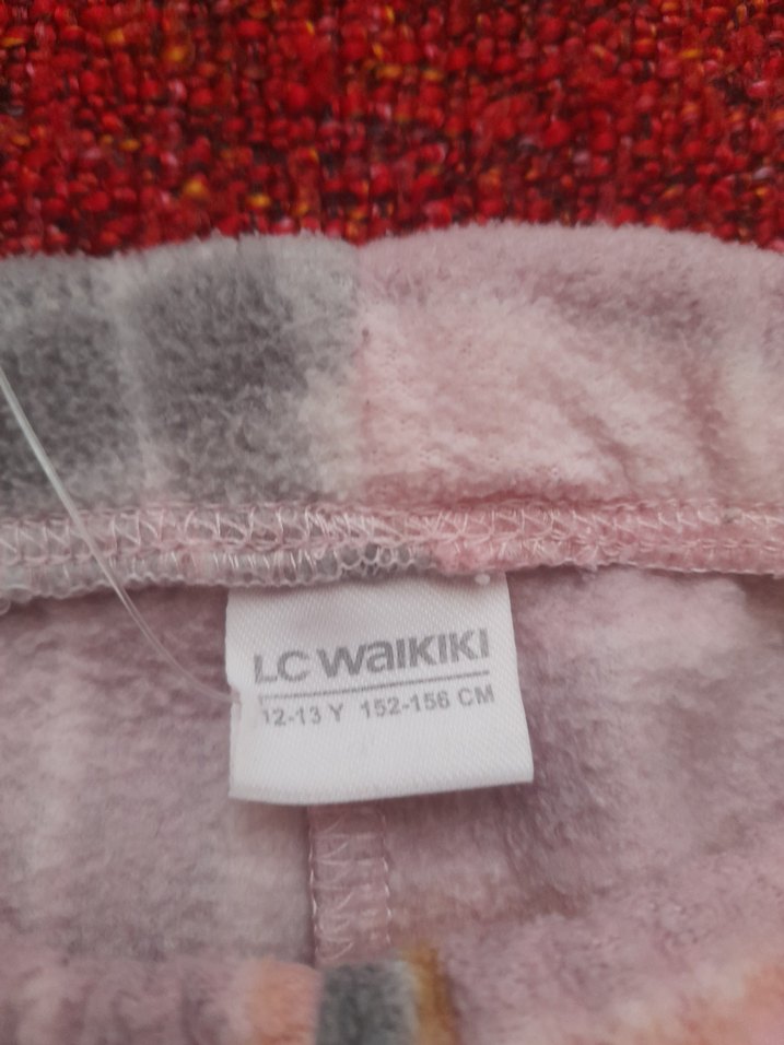 Pembe Ekose Kız Çocuk pijama alt - Görsel 4