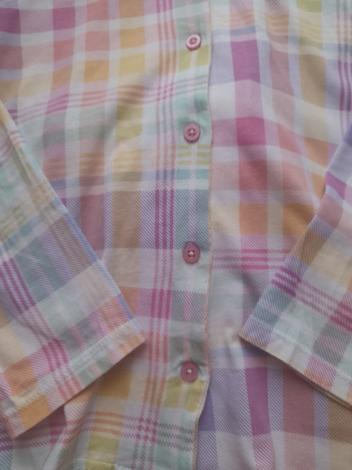 Uzun Kollu Pastel Renkli kiz cocuk Pijama Takımı - Görsel 2