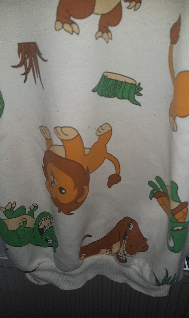 Erkek Çocuk Desenli Kahverengi Sweatshirt - Görsel 2