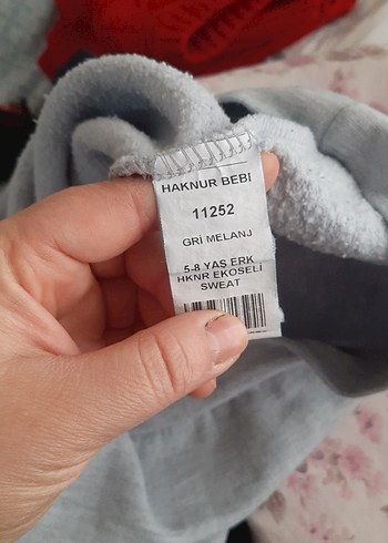 Gri Kapüşonlu Erkek Çocuk Sweatshirt - Görsel 3