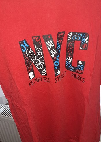 Koyu Kırmızı Baskılı Erkek Sweatshirt - Görsel 2