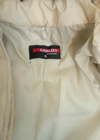 Bebek Beyaz Fermuarlı Kışlık Mont - Görsel 2