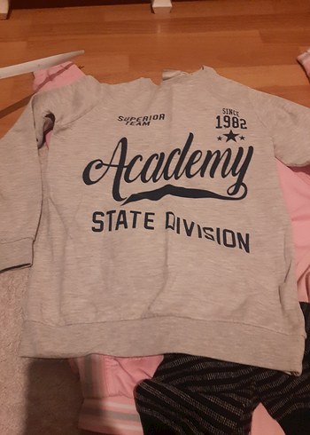 Gri Erkek Çocuk Uzun Kollu Sweatshirt - Görsel 2