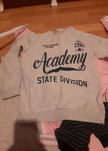 Gri Erkek Çocuk Uzun Kollu Sweatshirt - Görsel 3