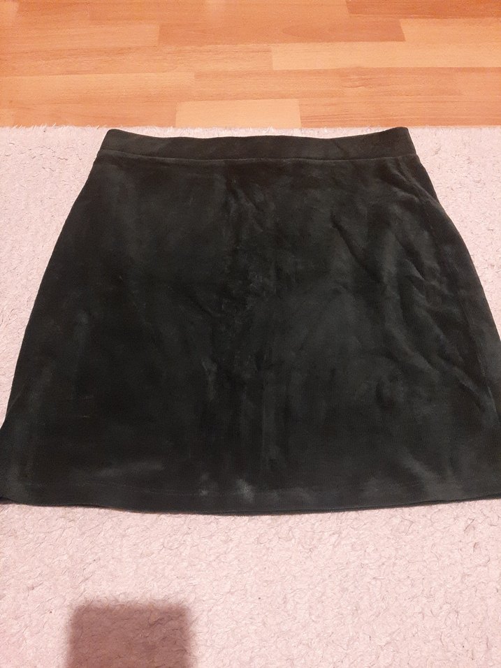 yeşil kadife etek - Görsel 2