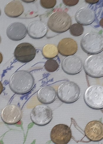 Çeşitli Gri Tonlarda Metal Paralar pazarlık payı vardir - Görsel 5