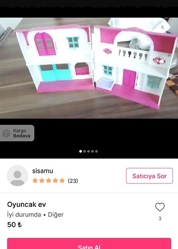 Pembe Oyuncak Ev - Görsel 3