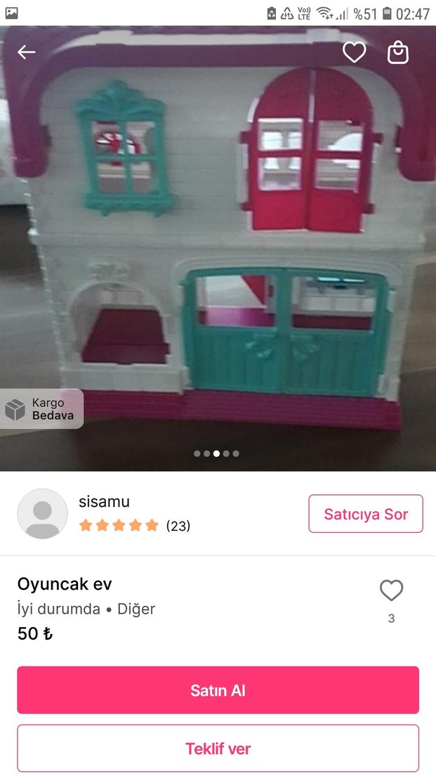 Pembe Oyuncak Ev - Görsel 2