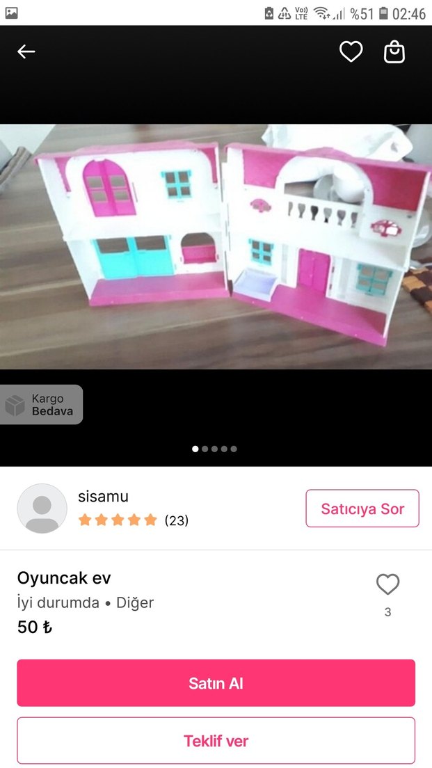 Pembe Oyuncak Ev - Görsel 3