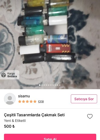 Çeşitli Tasarımlarda Çakmak Seti - Görsel 4