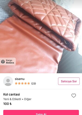 Bej Deri Fermuarlı Kadın Kol Çantası - Görsel 5