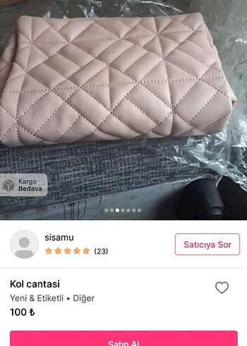 Bej Deri Fermuarlı Kadın Kol Çantası - Görsel 6