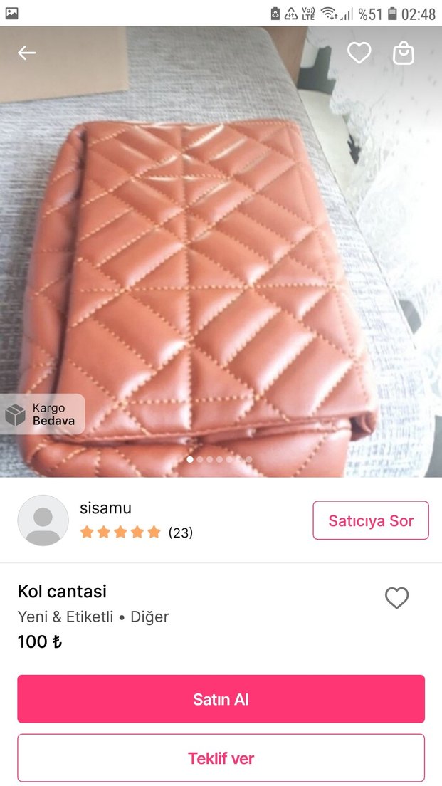 Bej Deri Fermuarlı Kadın Kol Çantası - Görsel 4