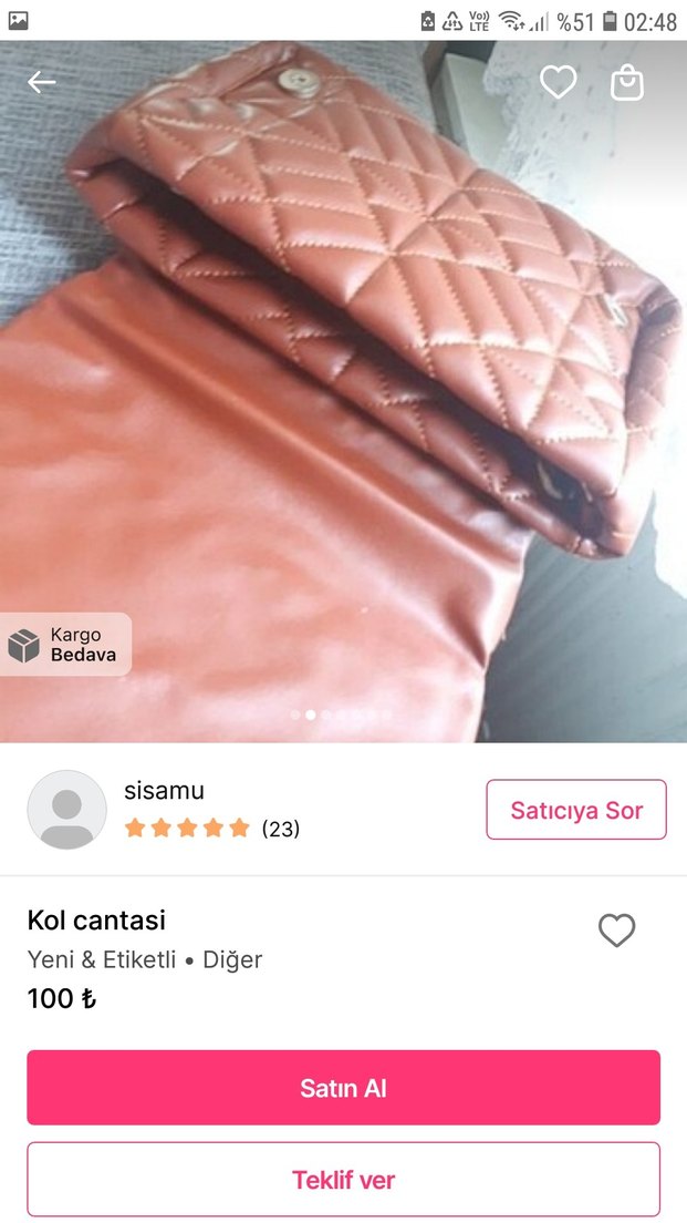 Bej Deri Fermuarlı Kadın Kol Çantası - Görsel 5