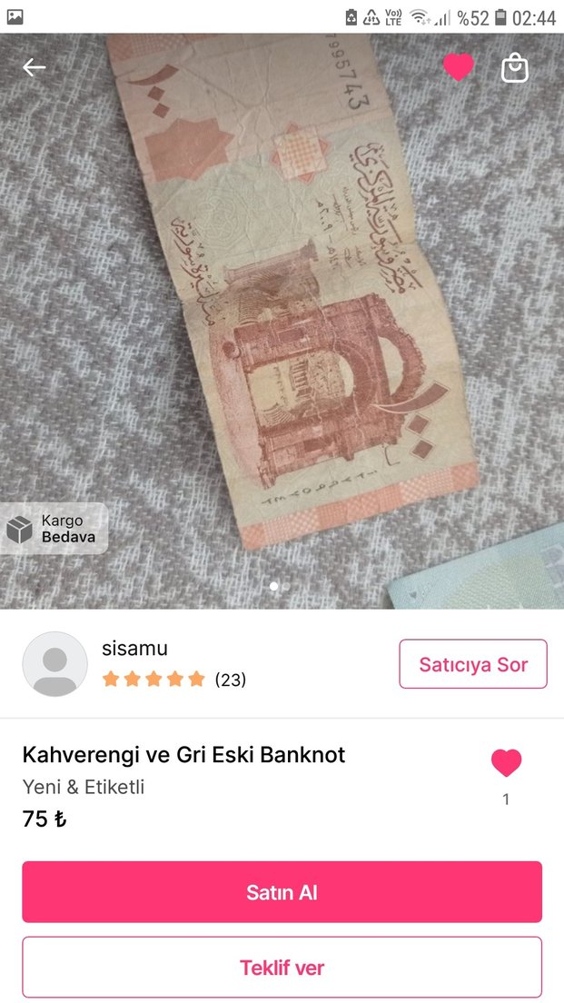 Kahverengi ve Gri Eski Banknot - Görsel 2