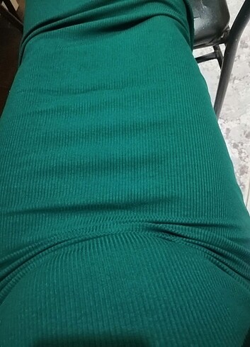40 Beden yeşil Renk Penye elbise çok şık
