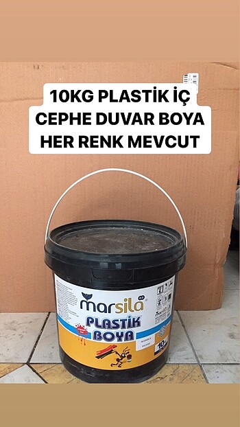 10KG İÇ CEPHE DUVAR BOYASI HER RENK MEVCUT