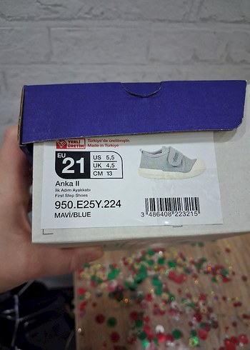 Erkek Bebek İlk Adım Ayakkabısı Mavi - Görsel 3